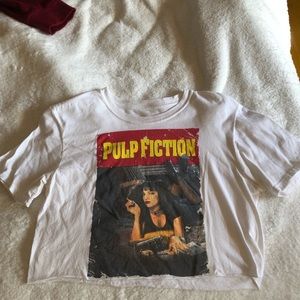 Pulp fiction cropped tee
